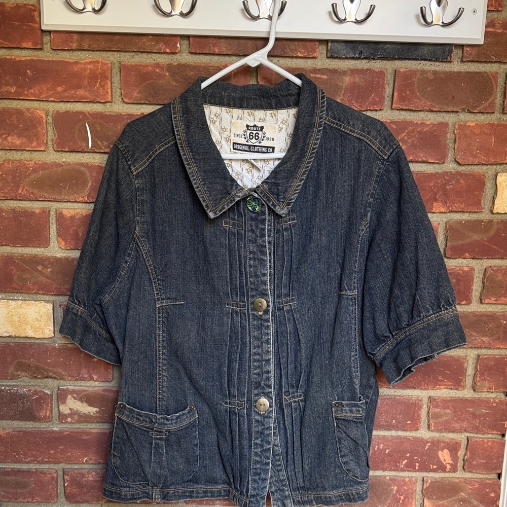 Route 66 Dark Blue Jean Jacket super cute!